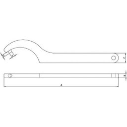 Chave Gancho com Pino 58 a 62mm Tramontina PRO - 2