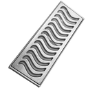 Ver imagem 1 de Grelha Ralo Linear Passar Veículo Garagem 20x50 Alumínio Z com Tela e Suporte Reforço