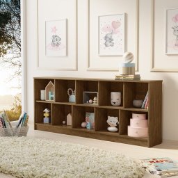 Estante Montessori Amêndoa Organizador de Brinquedos 100%MDF - 2 Estante Montessori Amêndoa Organizador de Brinquedos 100%MDF - 2