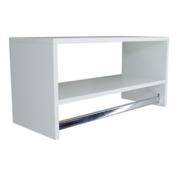 Cabideiro Parede Organizador Multiuso Branco 63x30x32cm - Deep - 1
