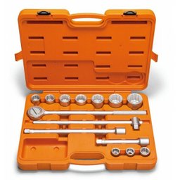 Maleta com Soquetes Estriados e Acessórios 3/4" 14 Peças Tramontina PRO - 1