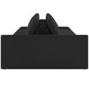 Ver imagem 6 de Sofá Ilha Modular para Sala 232cm com Puff Dublin K01 Veludo Preto e Sintético Preto - Lyam Decor