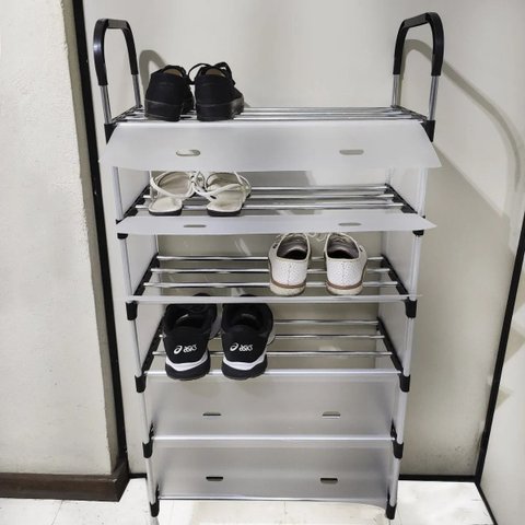 Sapateira Rack 6 Andares Modular Organizacao Sapato Sandalia Calcado Prateleiras Multiuso Resistente