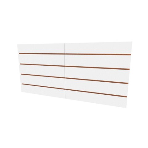 Painel Canaletado Canelado Placa Mdf Branco 60x120