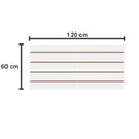 Ver imagem 2 de Painel Canaletado Canelado Placa Mdf Branco 60x120