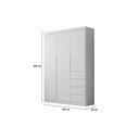 Ver imagem 3 de Guarda Roupa Infantil Eloá Branco _ Phoenix Baby