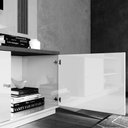 Ver imagem 3 de Home Royal Cedro Off White 37864 com rodízios EDN Móveis