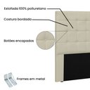 Ver imagem 4 de Cabeceira Solteiro 0,90m Verona Corano Marfim - Pallazio