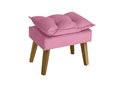 Ver imagem 3 de Poltrona Decorativa Opala e Puff Suede Rose Su Decor