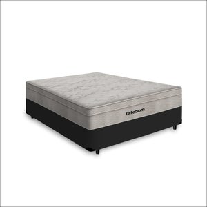 Cama Box Viúva + Colchão de Molas Ensacadas Ortobom Airtech Springpocket 128x188x65cm