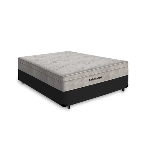 Cama Box com Colchão de Molas Ensacadas Ortobom Airtech Springpocket Viúva 128cm