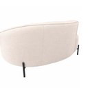 Ver imagem 3 de Sofá Curvo Billini 2 Lugares Fixo 150cm Off White Bouclé Poliéster Sallar Home