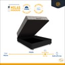 Ver imagem 3 de Cama Box Baú com Colchão de Molas Ensacadas Ortobom Airtech Springpocket Viúva 128cm