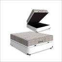 Ver imagem 1 de Cama Box Baú Viúva + Colchão de Molas Ensacadas Ortobom Airtech Springpocket 128x188x72cm