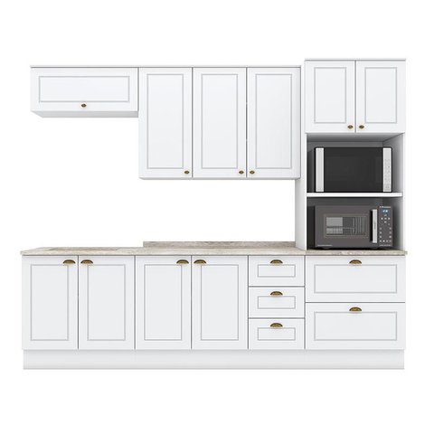 Cozinha Modulada Americana 7 Peças Branco HP – Henn