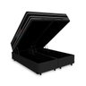 Cama Box Baú Queen + Colchão de Espuma D33 Castor Black White Double Face 158x198x69cm - 4