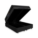 Ver imagem 4 de Cama Box Baú Queen + Colchão de Espuma D33 Castor Black White Double Face 158x198x69cm