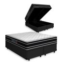 Ver imagem 1 de Cama Box Baú Queen + Colchão de Espuma D33 Castor Black White Double Face 158x198x69cm