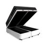Cama Box Baú Queen + Colchão de Espuma D33 Castor Black White Double Face 158x198x69cm - 4