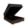 Cama Box Baú Queen + Colchão de Espuma D33 Castor Black White Double Face 158x198x69cm - 4