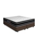 Ver imagem 1 de Cama Box Queen + Colchão de Espuma D33 Castor Black White Double Face 158x198x62cm