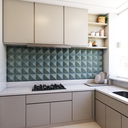 Ver imagem 5 de Kit 4 Placas Painel Decorativo Texturizado Parede Revestimento Impermeavel Impacto Fachada 3d Pvc