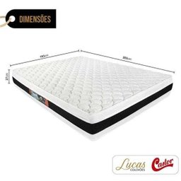 Colchão de Espuma D45 Castor Black & White Double Face Super King 193X203x27cm - 2