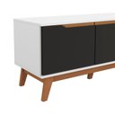 Ver imagem 5 de Rack Kappesberg 3 Portas Branco/preto Fosco 180cm