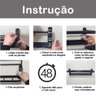 Suporte Preto Fosco Porta Toalha Banho Duplo Toalheiro Parede 60cm - 4