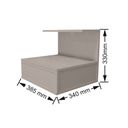 Ver imagem 5 de Mesa De Cabeceira Suspensa 1 Gaveta Grandir - Off / Freijó