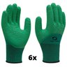 Luva SS1009 Coleta Verde Látex Corrugado Super Safety 6 PAR 8 - 1