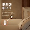 Ver imagem 2 de Abajur Luminária de Mesa Dama Interruptor e Globo e Lâmpada Branco Quente Decoração Casa Sala Quarto