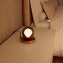 Ver imagem 4 de Abajur Luminária de Mesa Dama Interruptor e Globo e Lâmpada Branco Quente Decoração Casa Sala Quarto