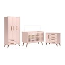 Ver imagem 3 de Conjunto Quarto Infantil Retro Toronto Rosa