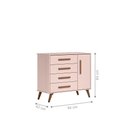 Ver imagem 5 de Conjunto Quarto Infantil Retro Toronto Rosa