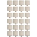 Ver imagem 1 de Kit 24 Puxadores para Móveis Aspen 188 Ponto Quadrado Níquel Escovado Armários Gavetas
