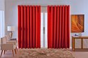 Ver imagem 1 de Cortina Jacquard Luxo em Tecido Semi Blackout Sala 5,00x2,80:vermelho