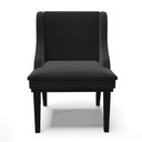 Ver imagem 3 de Kit 08 Cadeiras de Jantar Liz Veludo Preto Base Fixa Madeira Preto - D’Rossi