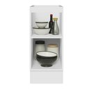 Ver imagem 6 de Balcão Madesa Lux 35 cm 1 Porta (Sem Tampo) Branco/Branco Veludo