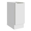 Ver imagem 1 de Balcão Madesa Lux 35 cm 1 Porta (Sem Tampo) Branco/Branco Veludo