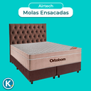 Ver imagem 4 de Cama Box + Colchão Queen Ortobom Molas Ensacadas Airtech + Cabeceira Estofada