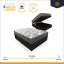 Ver imagem 2 de Cama Box com Baú Casal Preta + Colchão de Molas Ensacadas Ortobom Iso Superpocket 138x188x67cm