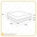 Ver imagem 2 de Cama Box Casal + Colchão Ortopédico D33 Ortobom Iso 100 138x188x53cm