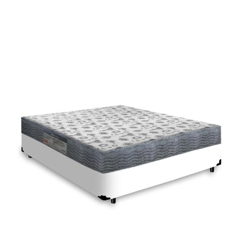 Cama Box Casal + Colchão Ortopédico D33 Ortobom Iso 100 138x188x53cm