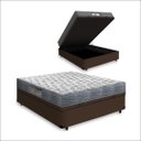 Ver imagem 1 de Cama Box com Baú Viúva + Colchão Ortopédico D33 Ortobom Iso 100 128 Cm