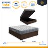 Cama Box com Baú Viúva + Colchão Ortopédico D33 Ortobom Iso 100 128 Cm - 2