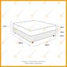 Cama Box Viúva + Colchão Ortopédico D33 Ortobom ISO 100 128x188x53cm - 2