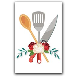 Kit Placas Quadros Decorativos 3 Pçs 20x30 Cozinha - 9