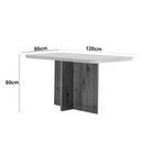 Ver imagem 6 de Mesa Olimpia 120 Mdf Vidro Canto Copo Com 4 Cadeiras