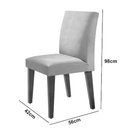 Ver imagem 5 de Mesa Olimpia 120 Mdf Vidro Canto Copo Com 4 Cadeiras